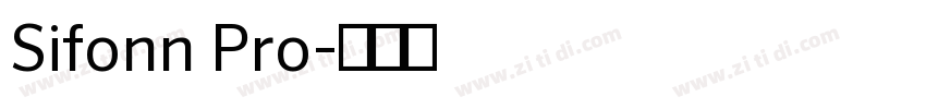 Sifonn Pro字体转换